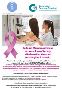Read more about the article MAMMOGRAFIA W RADOMSKIM CENTRUM ONKOLOGII
